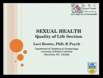 Sexual health in ovarian cancer