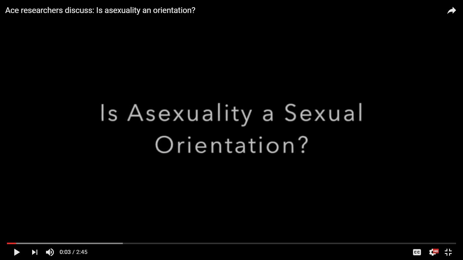Is asexuality a sexual orientation?